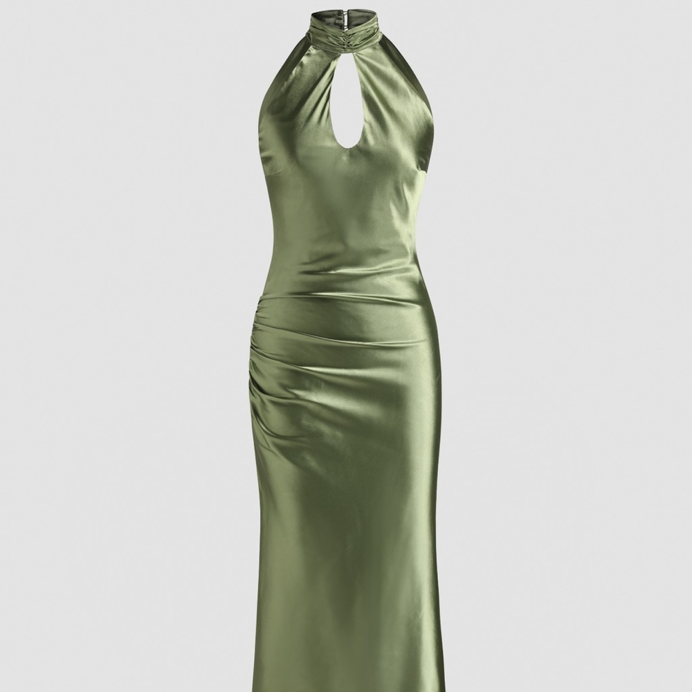 Halter midi dress